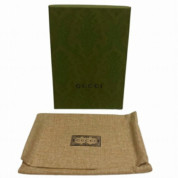 GUCCI GG Marmont 772738 Green Bi-fold Wallet - Picture 6 of 9
